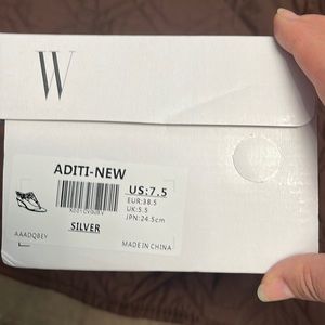 Silver dress sandals